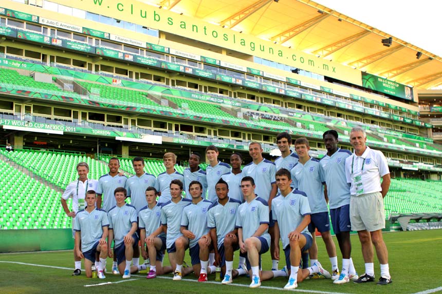 England U17s in Torreon.